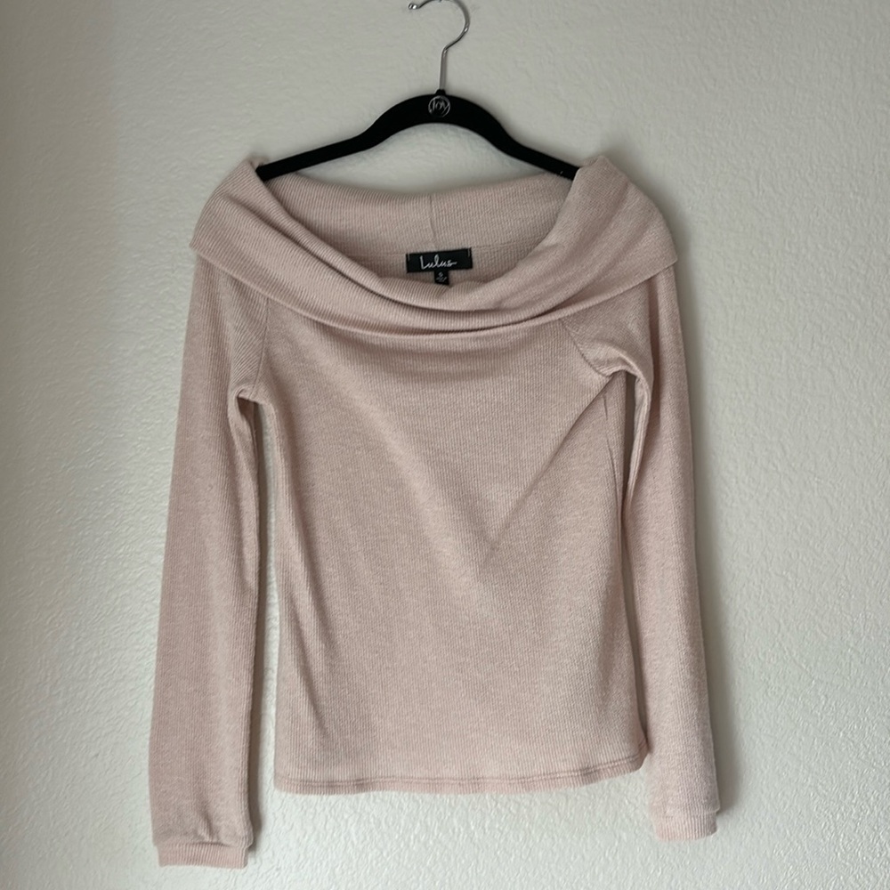 Off-shoulder sweater